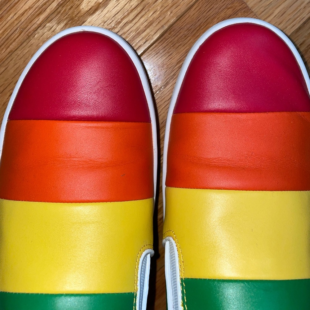 Michael Kors Dylan Slip on Rainbow Shoe w box - Picture 4 of 6